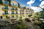 Kuren in Tschechien: Blick auf das Kurhaus Diana in Franzensbad Frantiskovy Lazne