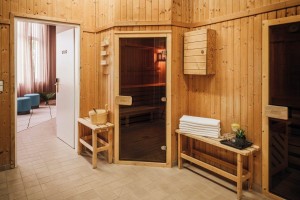 Kuren in Polen: Sauna im Hotel Amber Baltic in Misdroy Miedzyzdroje
