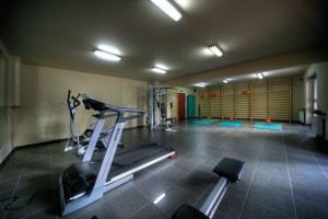 Kuren in Polen: Gymnastikraum des Hotel Avangard und Panorama in Swinemünde