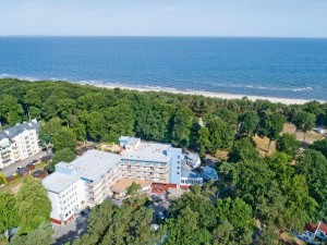 Kuren in Polen: Luftaufnahmel im Erholungshaus Baginski und Chabinka SPA in Misdroy Ostsee