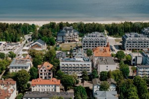 Kuren Polen: Luftbild Sanatorium Barbarka VITA Swinemünde Swinoujscie Polen