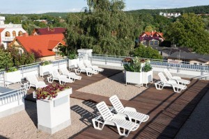 Kuren in Polen: Dachterrasse des Kur- und Wellnesshotel Bielik Misdroy Miedzyzdroje Ostsee