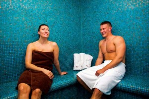 Kuren in Polen: Dampfsauna im Hotel Delfin Spa und Wellness in Neuwasser Dabki Ostsee