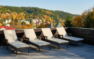 Kuren Tschechien: Spa Hotel Devin © Terrasse des Spa Hotel Devin Marienbad Marianske Lazne