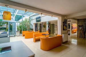 Kuren in Polen: Eingangsbereich des Hotel Gornik in Kolberg Kolobrzeg