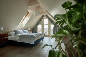 Kuren in Polen: Beispiel für Dachgeschosszimmer im Kurhotel Villa Herkules Swinemünde Swinoujscie