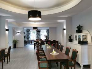 Kuren in Polen: Speiseraum im Hotel Krysztal in Bad Flinsberg Swieradów Zdrój
