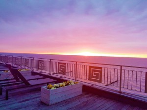 Kuren in Polen: Dachterrasse des Hotel Lambert Medical SPA in Henkenhagen Ustronie Morskie