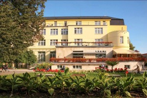 Kuren in Tschechien: Blick auf das Kurhotel Libensky in Podebrady Podiebrad