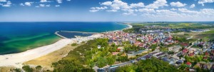 Kuren in Polen: Blick auf das Hotel SPA Lidia in Rügenwaldermünde Ostsee Darlowko