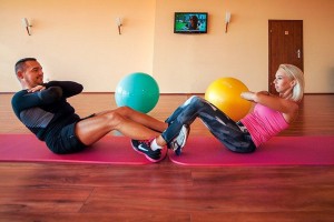 Kuren in Polen: Gymnastik im Hotel SPA Lidia in Rügenwaldermünde Darlowko Ostsee