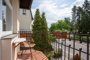 Kuren Tschechien: Sanatorium Mariot © Blick vom Balkon im Sanatorium Mariot Franzensbad Frantiskovy Lazne Westböhmen