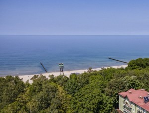 Kuren in Polen: Ostseeblick vom Erholungshaus Maximus SPA in Wald Dziwnowek Ostsee