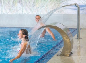 Kuren in Polen: Schwalldusche im Hotel Olymp 4 in Kolberg Kolobrzeg Ostsee