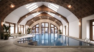 Kuren in Polen: Hallenbad des Park Hotel Spa in Bad Flinsberg Swieradów Zdrój Isergebirge