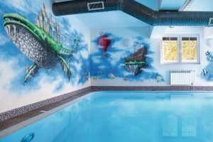 Kuren in Polen: © Mateusz Zbaraszewski - Schwimmbad im Kurhaus Pasja Bad Flinsberg Swieradów Zdrój Isergebirge