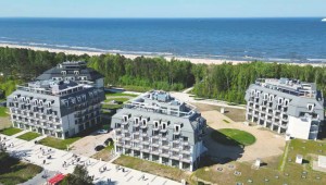 Kuren Polen: Strandblick vom Platino Mare Swinemünde Swinoujscie Polen