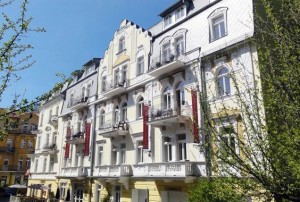Kuren Tschechien: Blick auf die Residence Hotel Romanza in Marienbad Marianske Lázne