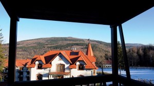 Kuren in Polen: Blick vom Hotel Sudetia Bad Flinsberg Swieradow-Zdroj