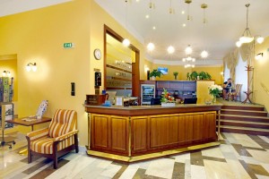 Kuren in Tschechien: Rezeption des Ensana Spa Hotel Svoboda in Marienbad Marianske Lazně
