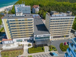 Kuren in Polen: Blick auf die Hotelanlage Vestina in Misdroy
