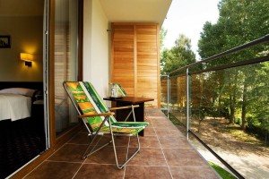 Kuren Polen: Balkonansicht vom Hotel Wolin Misdroy Miedzyzdroje Ostsee Polen