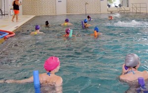 Kuren in Tschechien: Schwimmbad im Hotel Grand in Moorbad Anna Lázně Bělohrad