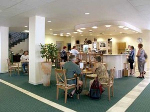Kuren in Tschechien: Cáfe im Hotel Grand in Moorbad Anna Lázně Bělohrad