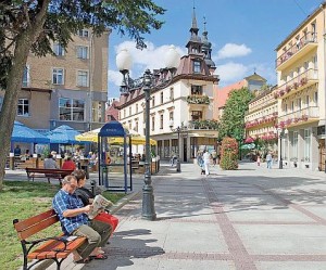 Kuren in Polen: Stadtansicht vom Bad Warmbrunn Cieplice Zdrój