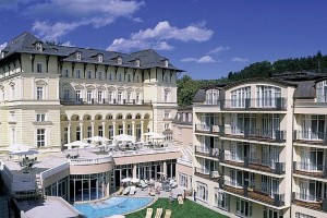Kuren in Tschechien: Blick auf das Grand Spa Hotel in Marienbad Marianske Lazne