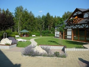 Kuren in Tschechien: Außenansicht vom Sanatorium Klima in Franzensbad Frantiskovy Lázne