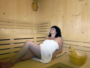 Kuren in Polen: Sauna des Hotel Krysztal in Bad Flinsberg Swieradów Zdrój