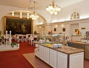Kuren in Tschechien: Restaurant im Kurhaus Parkquelle (Sadovy Pramen) in Karlsbad