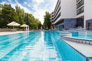 Kuren Slowakei: © Piestany, Ensana Health SPA Hotels - Blick auf das Ensana Esplanade Health SPA Hotel Piestany