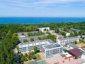 Kuren in Polen: Blick auf das Koral Live in Kolberg Kolobrzeg Ostsee Polen