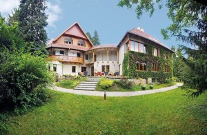 Kuren in Polen: Blick auf die Villa Zameczek in Bad Aldheide Polancia Zdrój